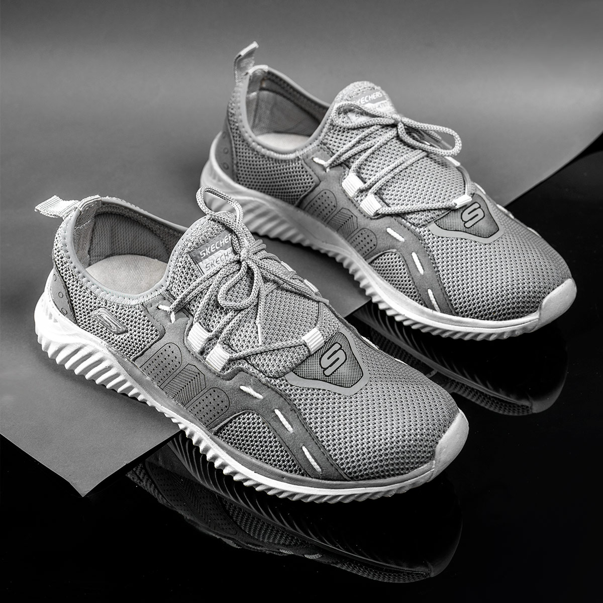 کفش ورزشیSKECHERS مردانه طوسی مدل Laviz
