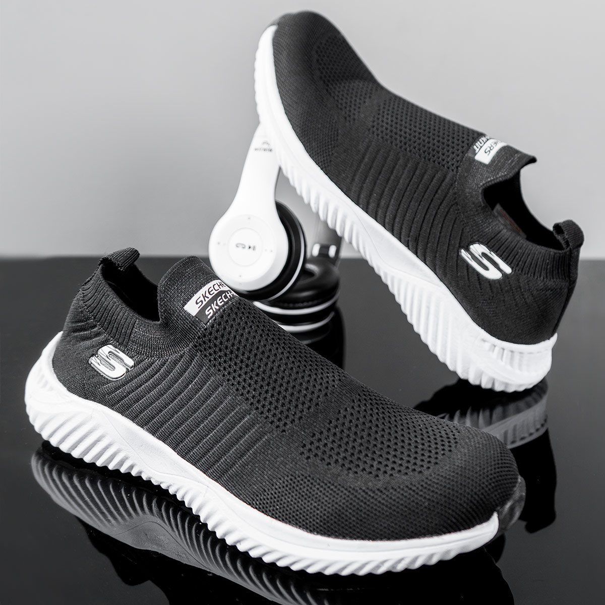 کفش ورزشیSKECHERS مردانه مشکی مدل Balini