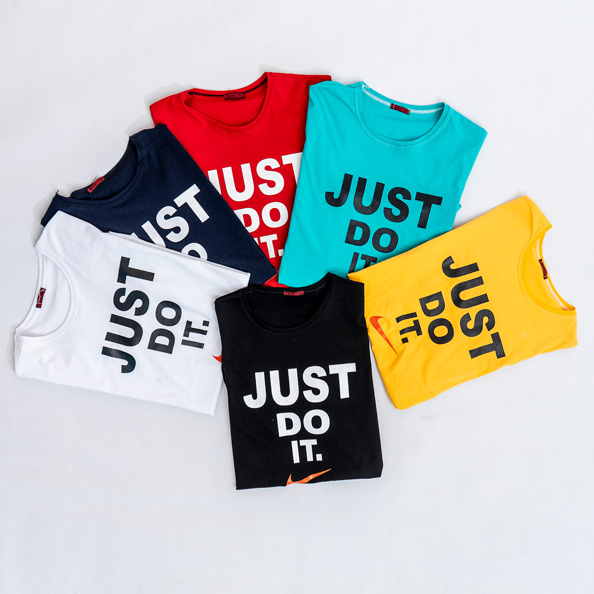 تیشرت Just Do It مردانه خردلی مدل Ditro