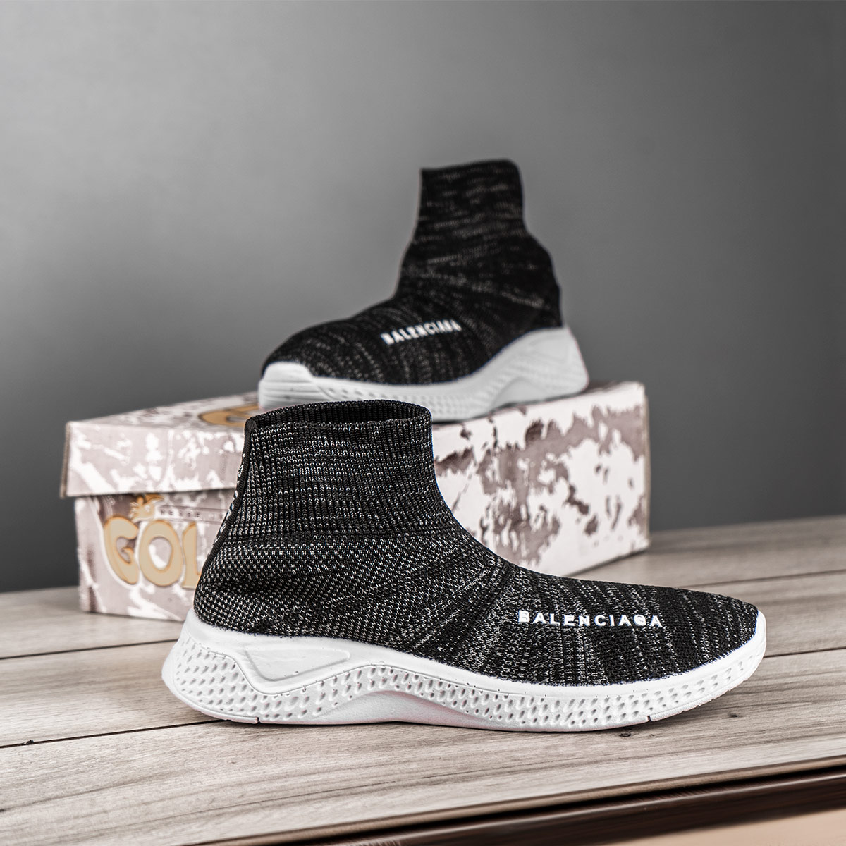 کفش ورزشی Balenciagaمردانه مشکی مدل Lonix