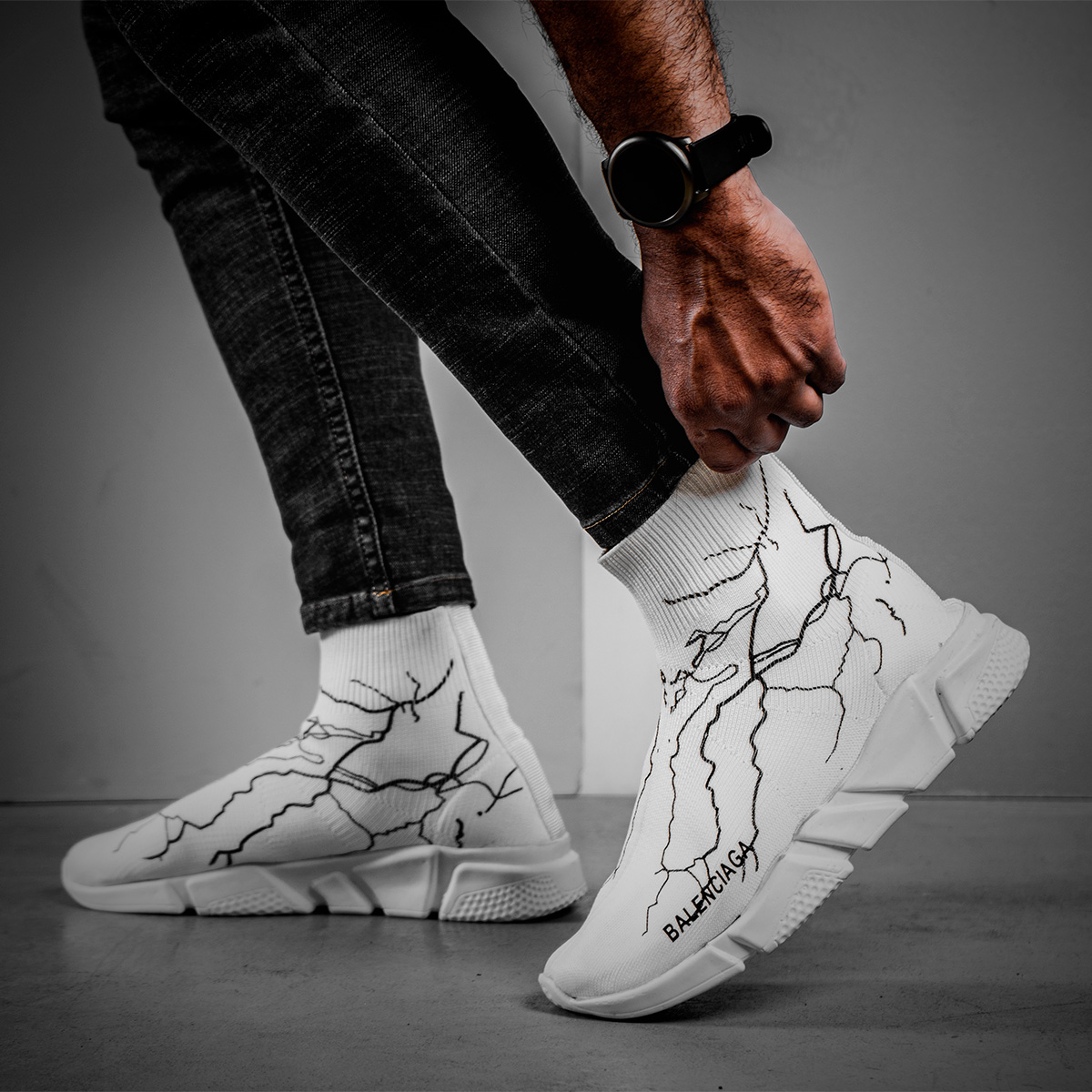 کفش ورزشی Balenciagaمردانه سفید مدلAgras