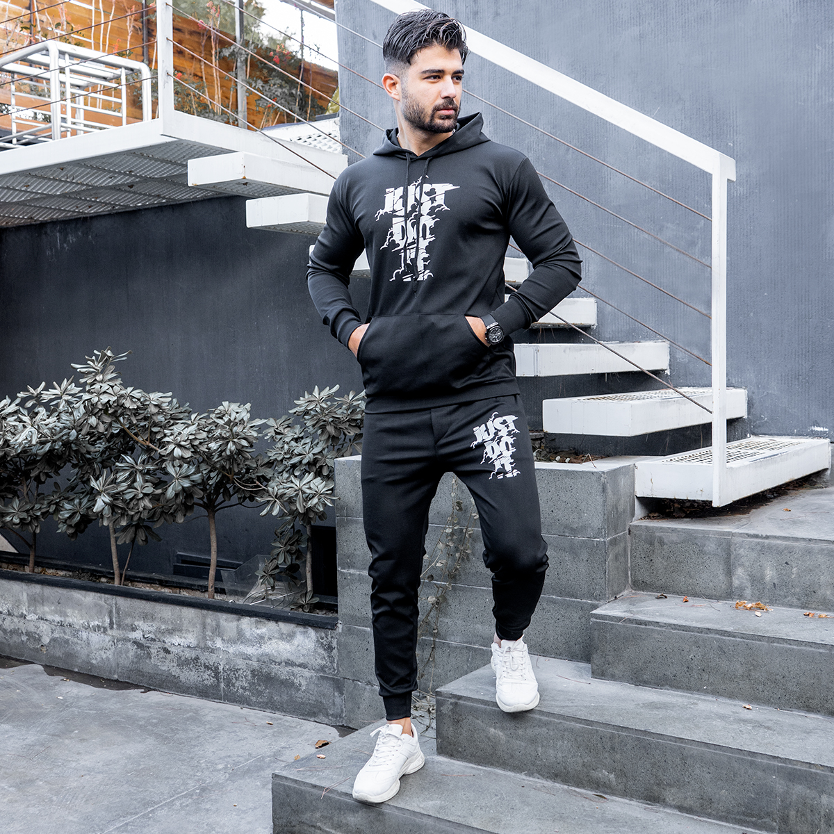 ست هودی شلوار Just Do It مردانه مدلFoji