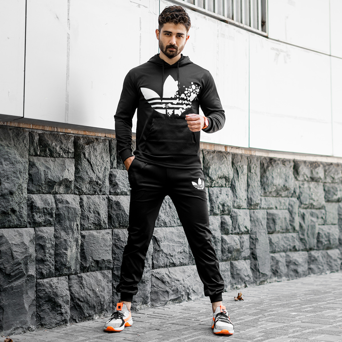 ست هودی شلوارAdidas مردانه مدلKaron