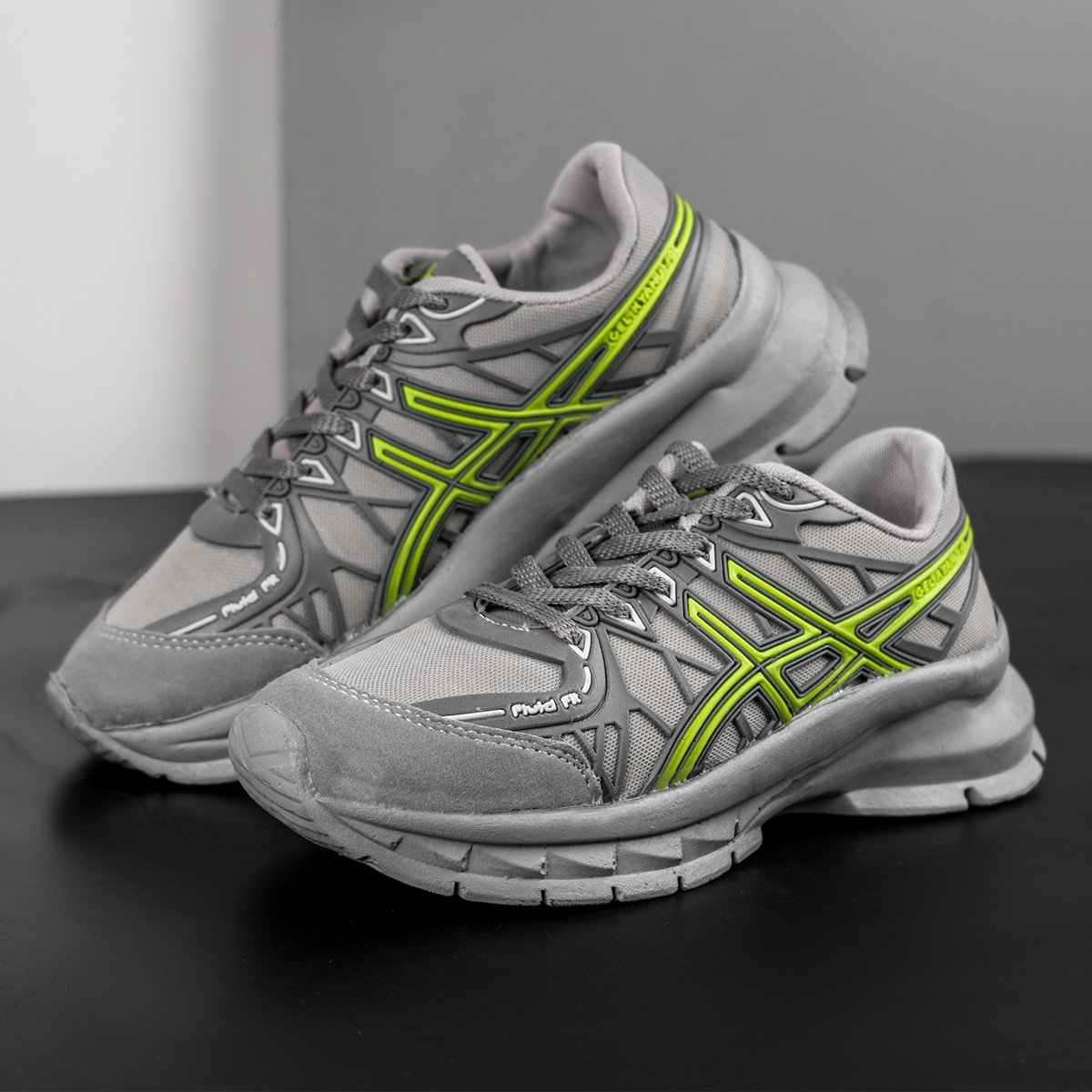 کفش ورزشی Asics زنانه طوسی سبز مدل Tina