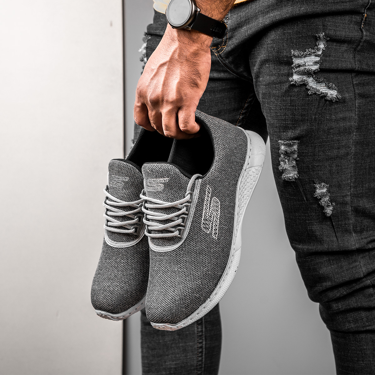 کفش ورزشیSkechers مردانه طوسی مدل Kito(T)